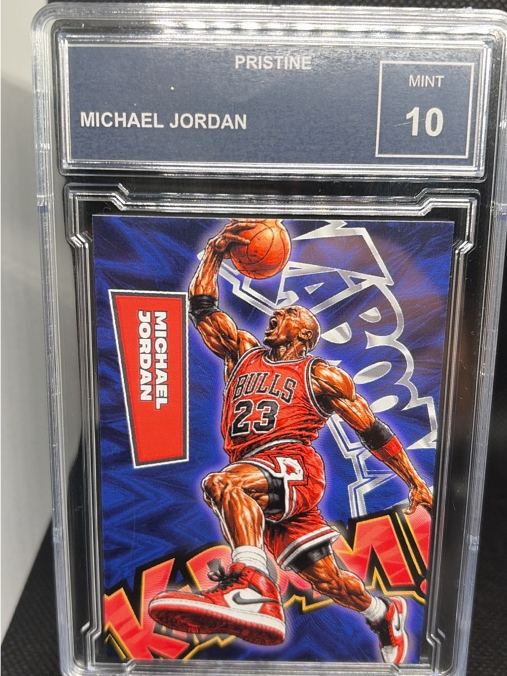 Michael Jordan Kaboom Custom Blast Basketball card Chicago Bulls